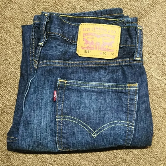 Levi's Other - Levi's 514 Men's Straight Blue Denim Jeans 30